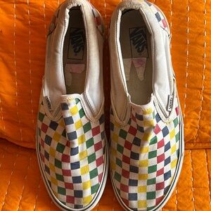 Vans off the wall checkered shoes sz12